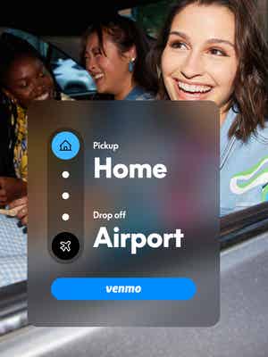 Friends in back of ride-share that they paid for with Venmo